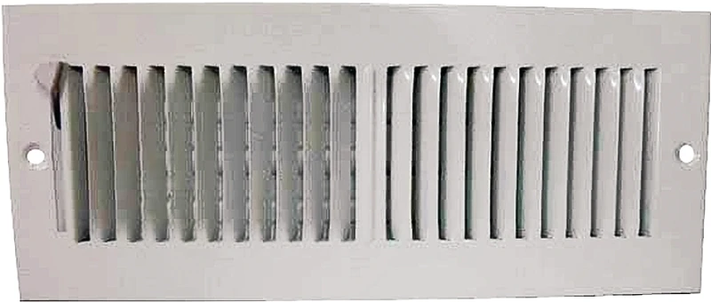 Sw02-12x4 12 X 4 Inch Steel White Sidewall Register With Multi-louver Damper