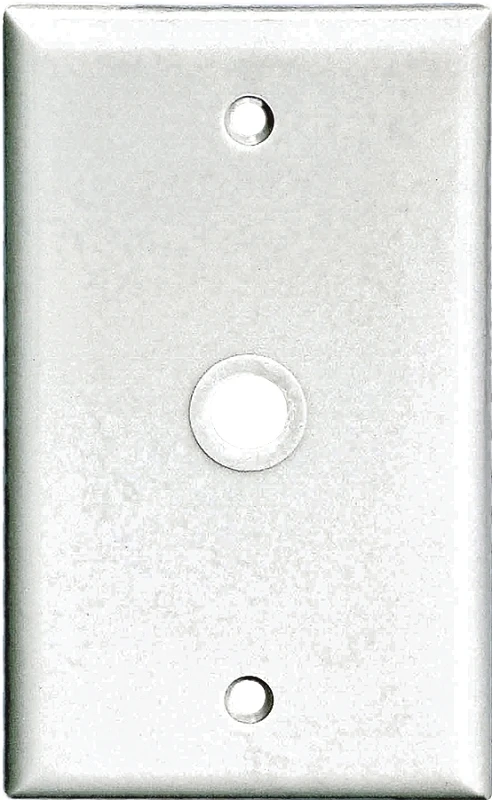 2128w-box 1 Gang White Telephone And Coax Wall Plate, Pack Of 25