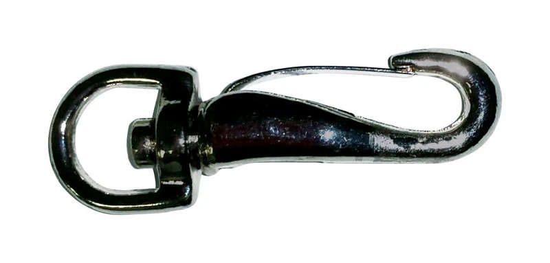 Nickel-plated Steel Spring Snap 1/4 In. Eye 1-7/8 In. Length 20 Lb Load Capacity