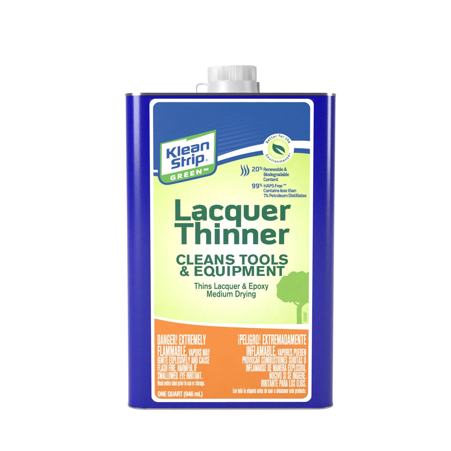 Green Lacquer Thinner 1 Quart Qkgl75009 - Eco-friendly, Medium Drying Formula
