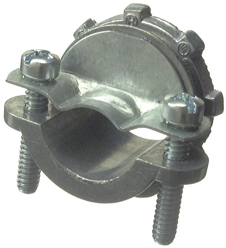 05112b Non-metallic Clamp Connector 1-1/4 Inch, Zinc, Pack Of 10