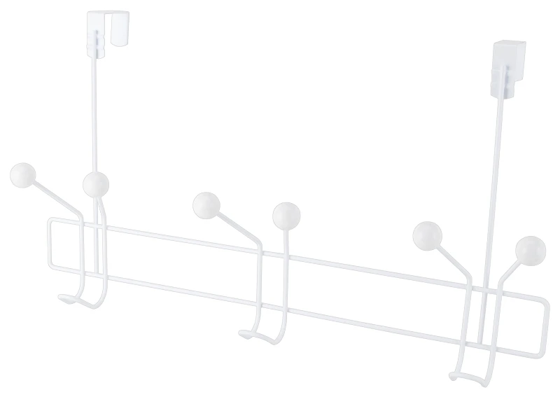 3-hook White Door Garment Hook Ss-hg3-50-pe-3l