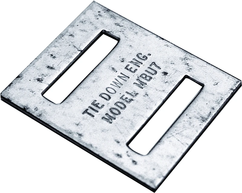 Engineering 59140a Double Slot Strap Buckle - Pack Of 50, Steel, Galvanized
