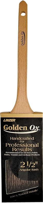 2453-2.5 Golden Ox Angular Sash Paint Brush, 2.5 Inch