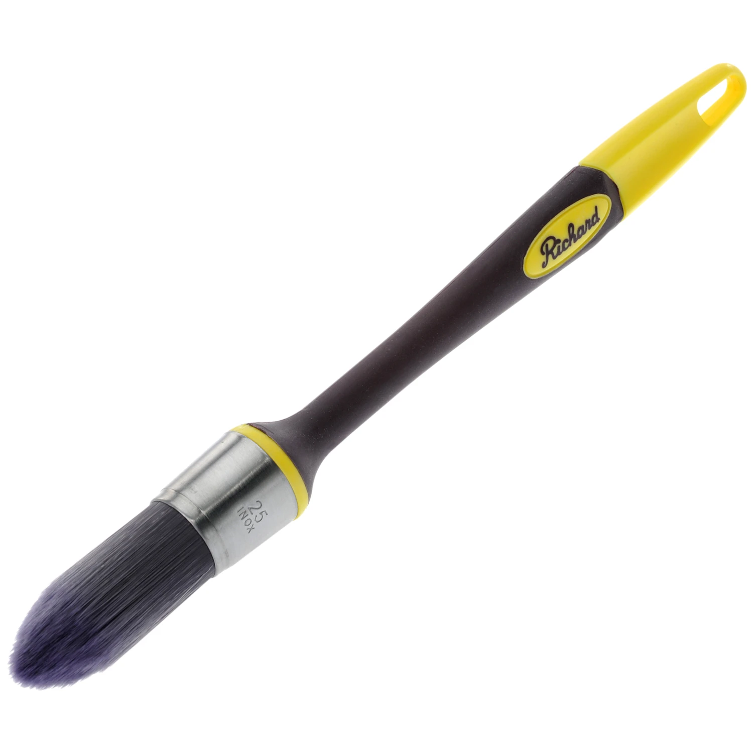 Richard Ultimate 1 In. Extra Stiff Pointed Trim Paint Brush With Soft Grip Handle