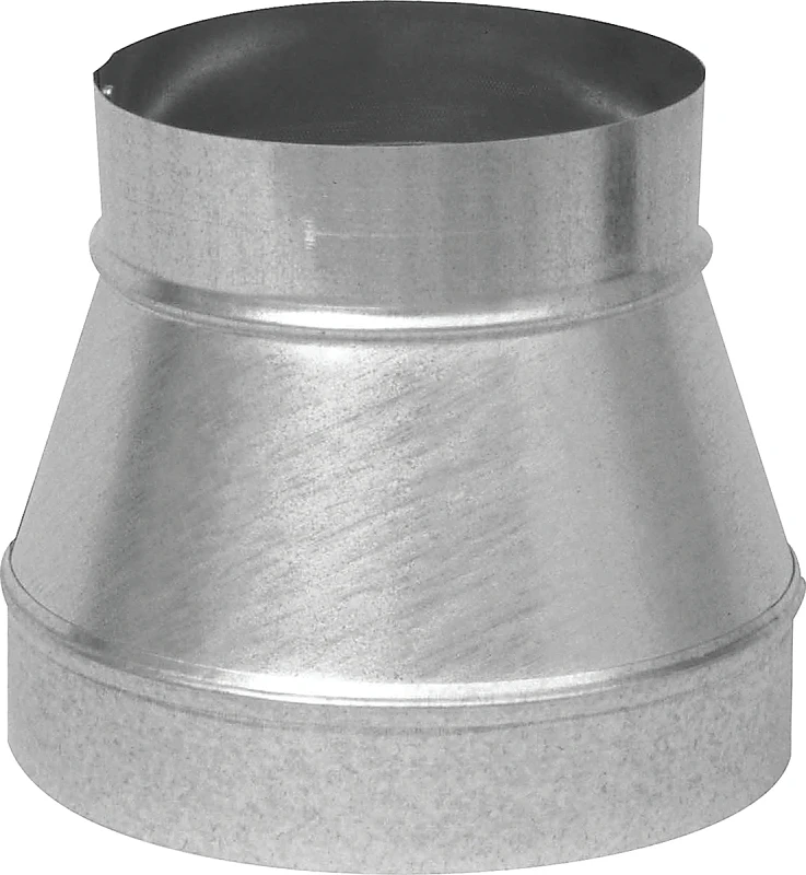 7 X 6 Inch Reducer/increaser, 26 Gauge Galvanized Steel, Model Gv1202