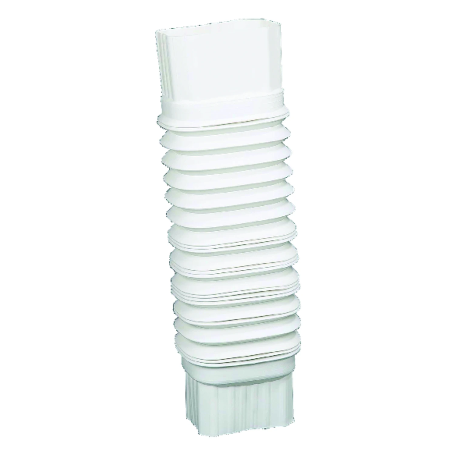 Gutter Flex Elbow, White, 2 x 3 In.