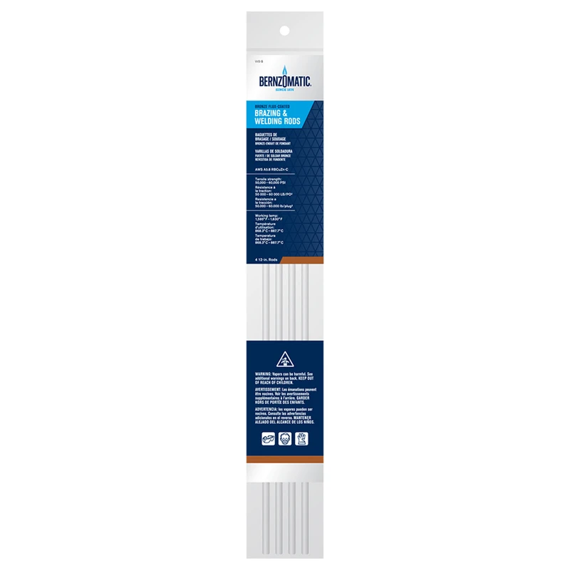 BernzOmatic WB3 Brazing Rod, 12 in L, Bronze