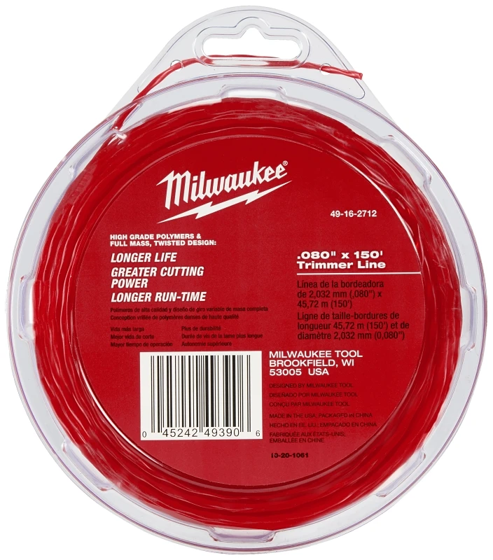 String Trimmer Line, .080-In. x 150-Ft.