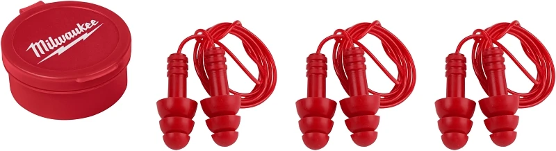 26 Db Reusable Corded Ear Plugs, 3-pack, Silicone, Model 48-73-3151