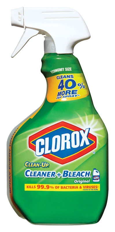 Clorox Clean-Up 31221 All-Purpose Cleaner Plus Bleach, 32 fl-oz Bottle, Original, Multi-Color
