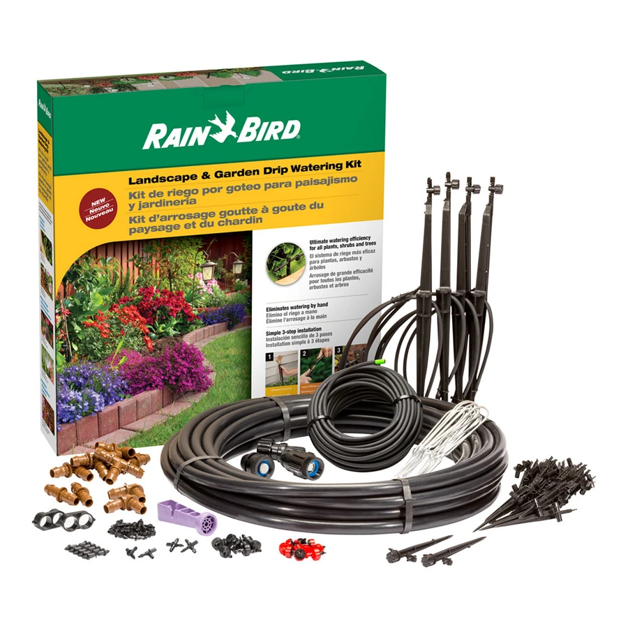 Rain Bird 108-piece Landscape & Garden Drip Irrigation Watering Kit