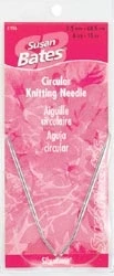 Silvalume Circular Knitting Needles 16 Inch, Size 7 (4.5mm)