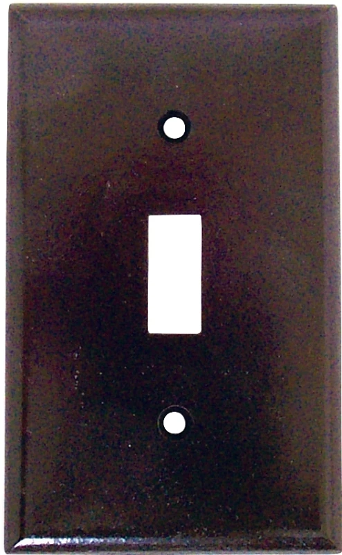 2134b-box 1-gang Brown Toggle Wall Plate, Pack Of 25, Thermoset