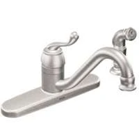 Muirfield Single Handle Kitchen Faucet Ca87520srs Stainless Steel Low Arc Design