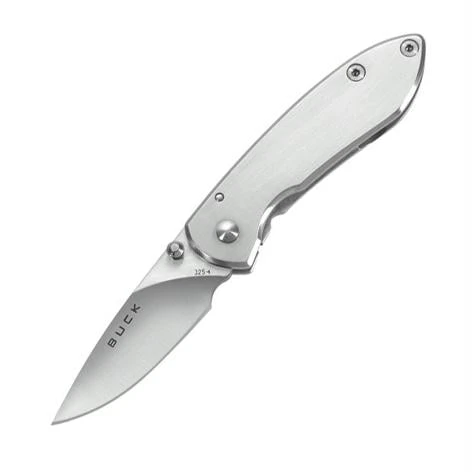 Colleague Folding Knife With Brushed Stainless Steel Handle Model 5830