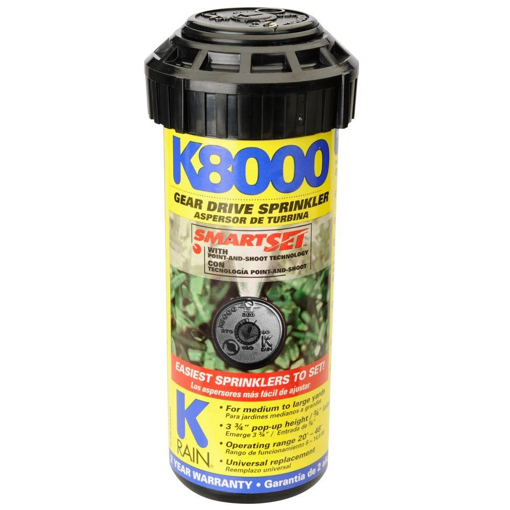 K8000 Professional 3-3/4 Inch Pop-up Gear-drive Sprinkler Model 81031