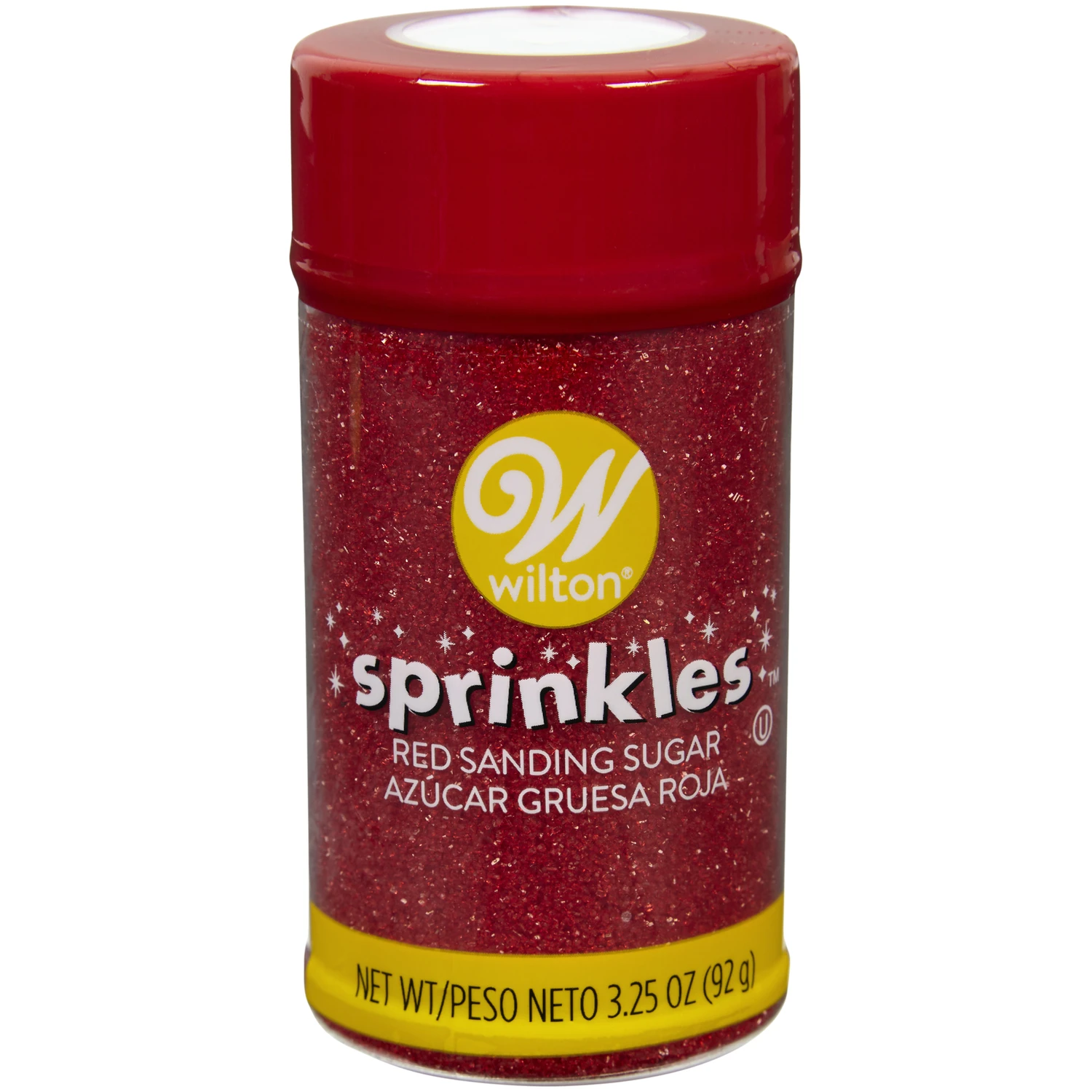 Red Sanding Sugar 3.25 Ounces For Baking And Decorating