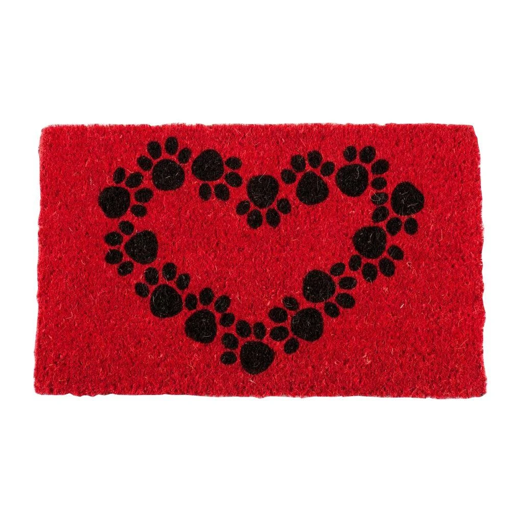 Heart And Soles 18 In. X 30 In. Handwoven Coconut Fiber Door Mat - Non Slip