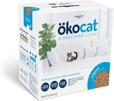 Original Premium Wood Clumping Cat Litter, 13.2 Lbs - Eco-friendly & Odor Control