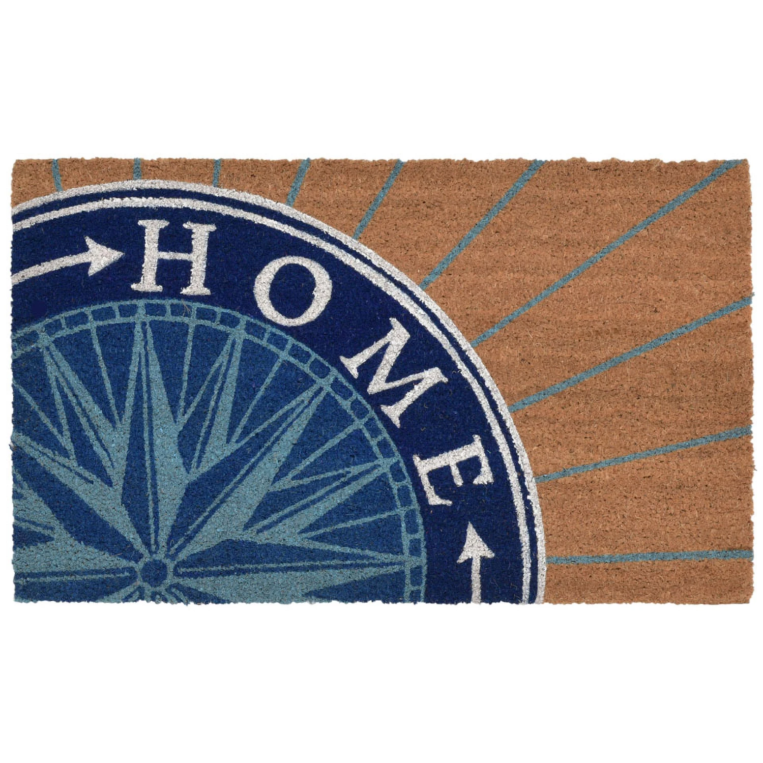 Natura Compass Coir Doormat 18 In. X 30 In. Natural