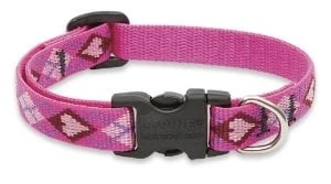 1/2 Inch X 6-9 Inch Adjustable Puppy Love Design Dog Collar