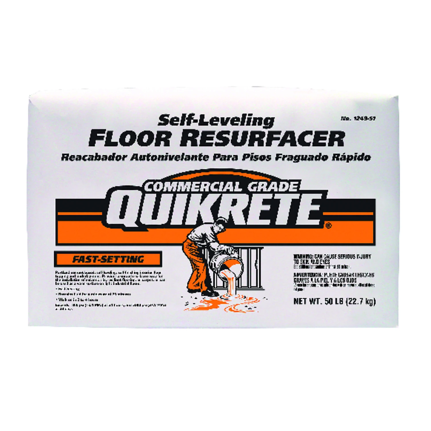 Self-leveling Concrete Resurfacer 50 Lb Gray Fast-setting Underlayment