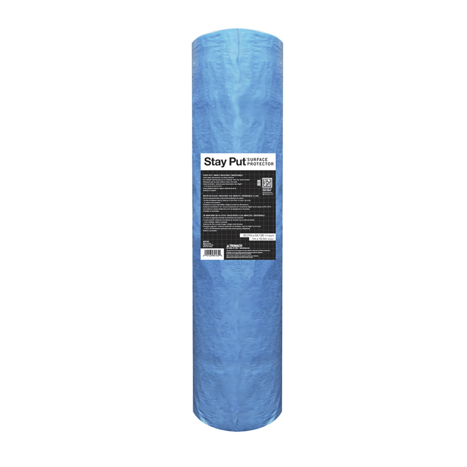 Stay Put Surface Protector 39.37 In. W X 54.13 Ft. L Plastic Blue 1 Pk