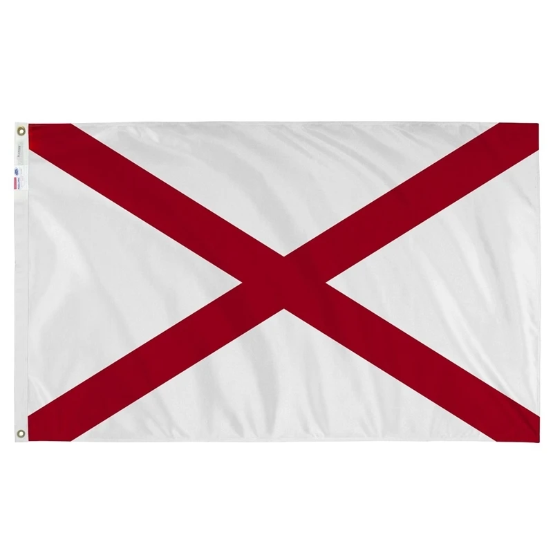 Alabama State Flag 3 Ft. H X 5 Ft. W Nylon Durable Outdoor Flag