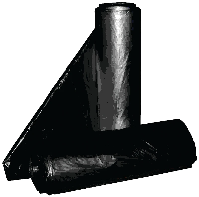 Rl-2432h Black Can Liner, 12-16 Gallon, 32" X 24", 0.8 Mil, 500 Pk