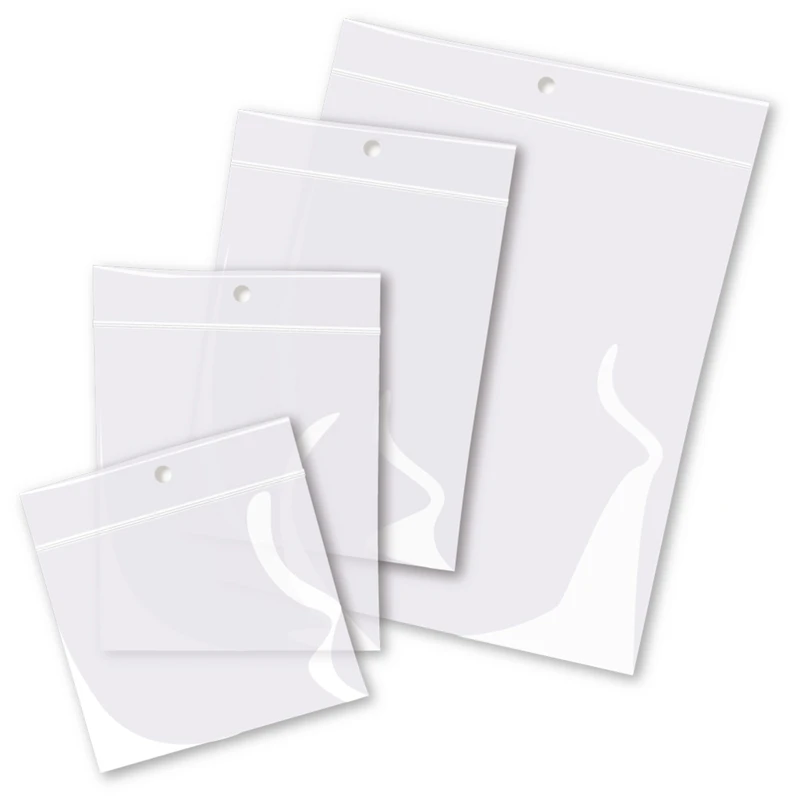 2 In. W X 2 In. L Reclosable Plastic Bags With Hang Hole - Model 1176