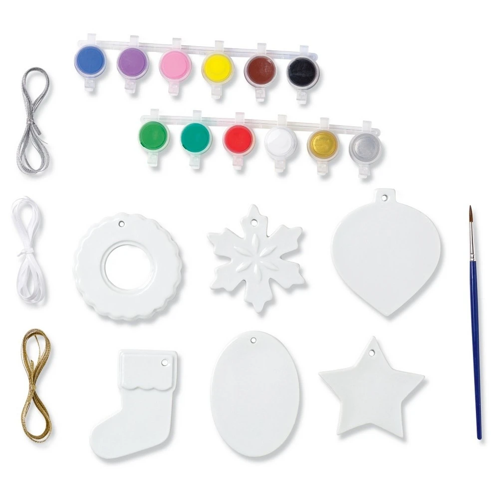 Paint Your Own Christmas Ornaments Craft Kit - Creative Holiday Fun