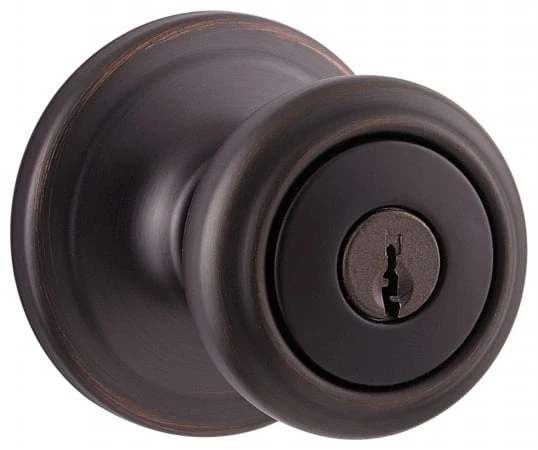 740cn-11ps Venetian Bronze Cameron Keyed Entry Door Knob Set With Smartkey Technology