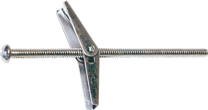 Zinc Toggle Bolt With Wing Round Head 1/4-20 X 4 In.