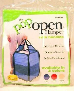 Large Pop Open Hamper 888 - 22x14x14 Blue With Handles