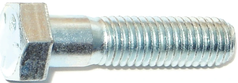 1/2-13 X 2 In Hex Cap Screw, Zinc Plated, Grade 5, 50 Pk