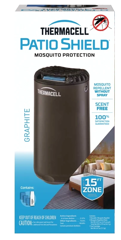 Thermacell Patio Shield MRPSL Mosquito Repeller, Graphite Thermacell Patio Shield MRPSL Mosquito Repeller, Graphite
