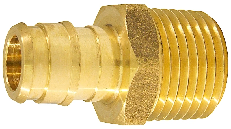 Apollo 1/2 In. Brass Barb X 1/2 In. Mnpt Male Pex-a Adapter - Pack Of 50