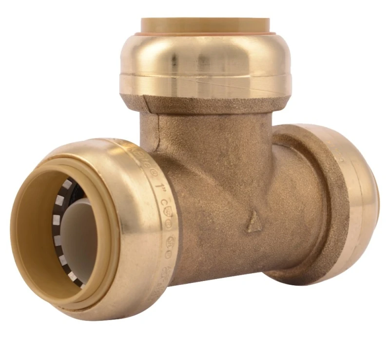1 In. X 1 In. X 1 In. Brass Push-to-connect Tee Fitting