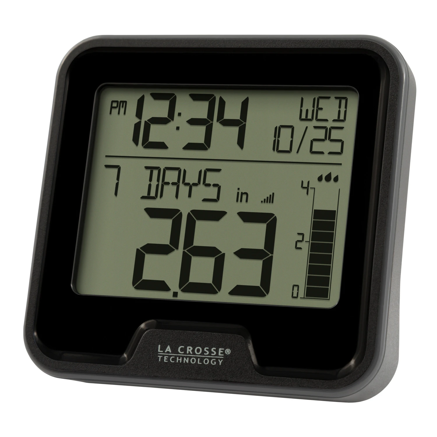 Digital Rain Gauge with Indoor Temperature