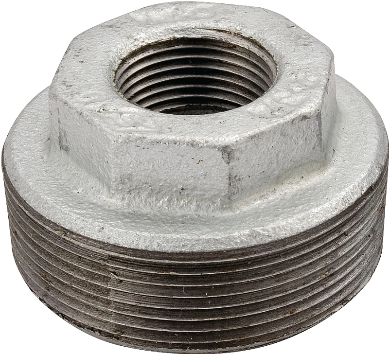 Galvanized Malleable Hex Bushing 3/4 Inch X 1/4 Inch Model 35-3/4x1/4g