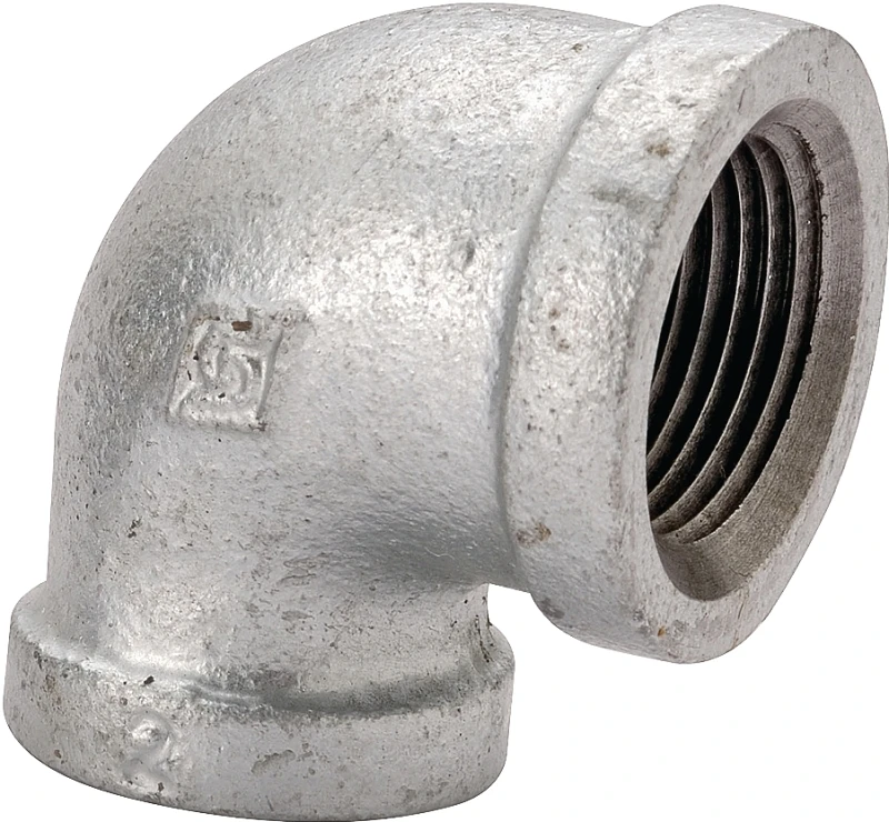 1/4 Inch Galvanized 90 Degree Elbow Pipe Fitting Model 2a-1/4g