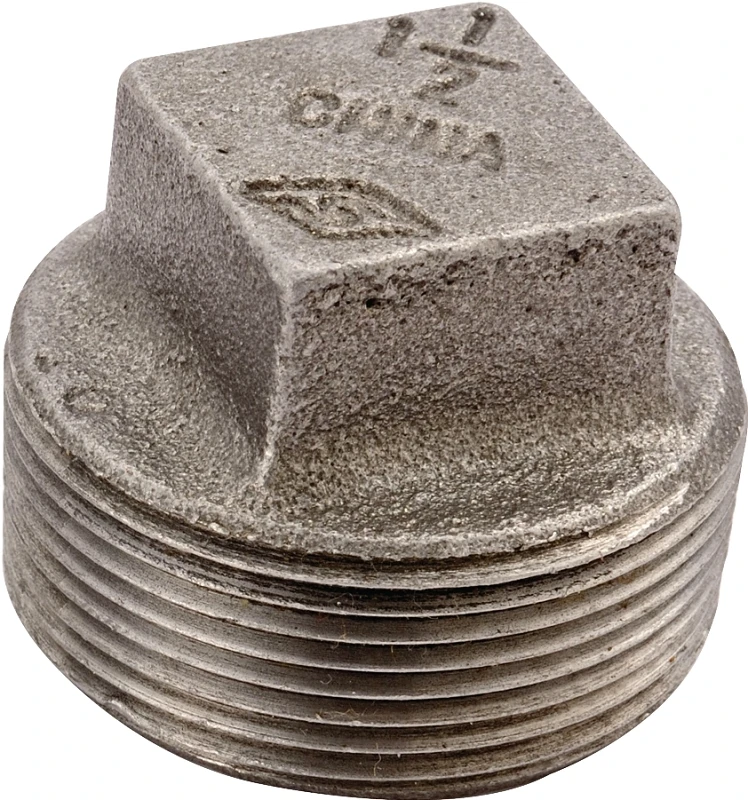 1/4 Inch Black Malleable Screwed Plug, Model 31-1/4b For Steam And Water