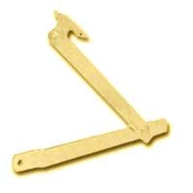 C9210f3lh Left-hand Support Hinge, 10-3/8 In L, Bright Brass Steel