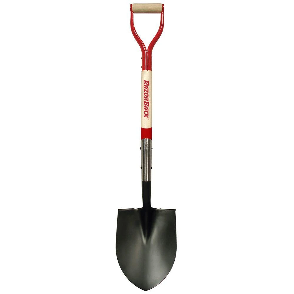 30 In. Wood D-handle Digging Shovel - Razor Back Model 43201