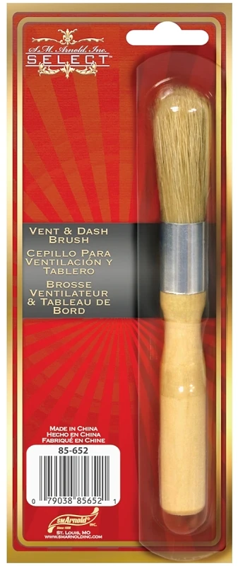 85-652 Vent And Dash Brush, 6 In Overall Length, Natural Boar Trim