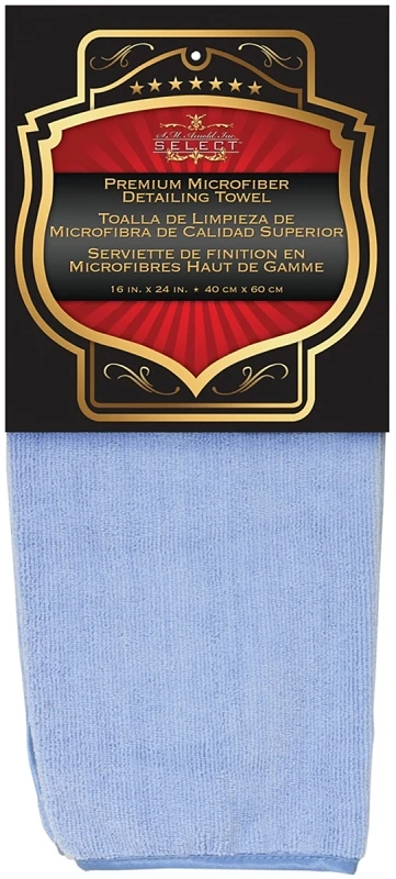 25-859 Large Microfiber Cleaning Towel, 24 In L X 16 In W, Blue