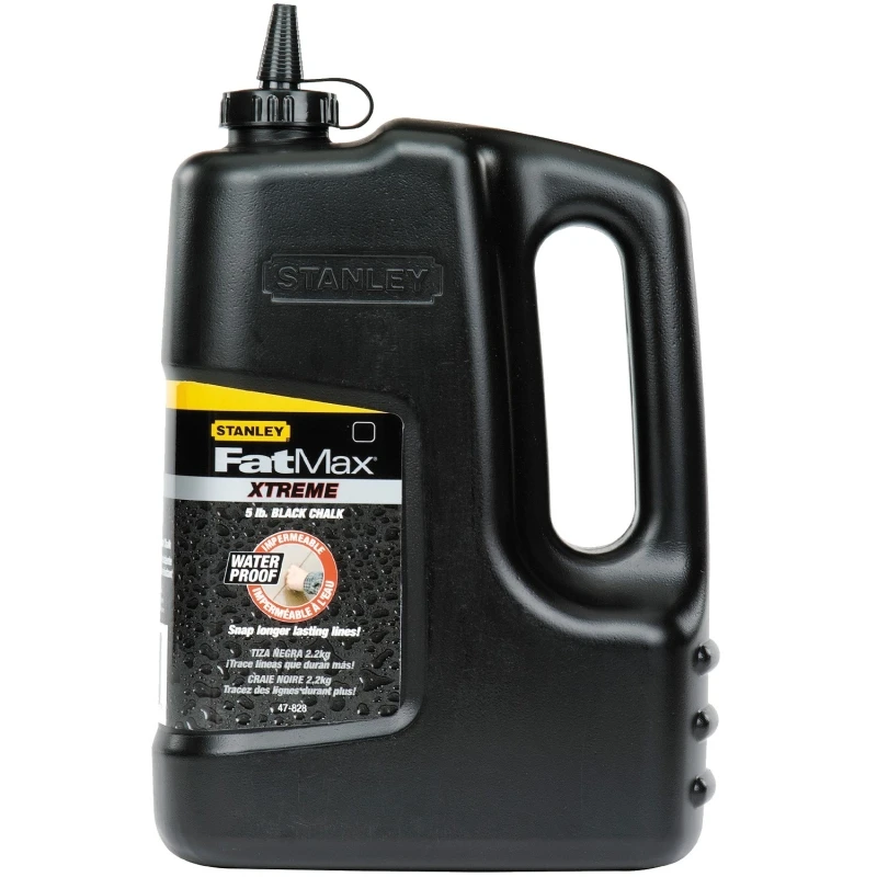 Stanley Fatmax Xtreme 47-828 Waterproof Black Marking Chalk Refill, 5 Lb.
