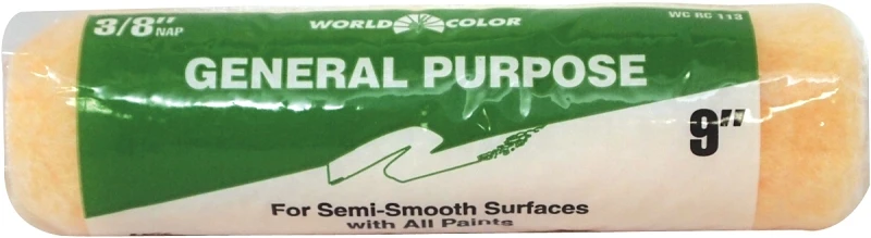 Polyester Roller Cover 9 Inch X 3/8 Inch Nap Thickness For Interior Painting