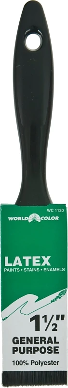 1.5 Inch Poly Varnish Wall Brush Model 1120-1.5 For Latex Paint